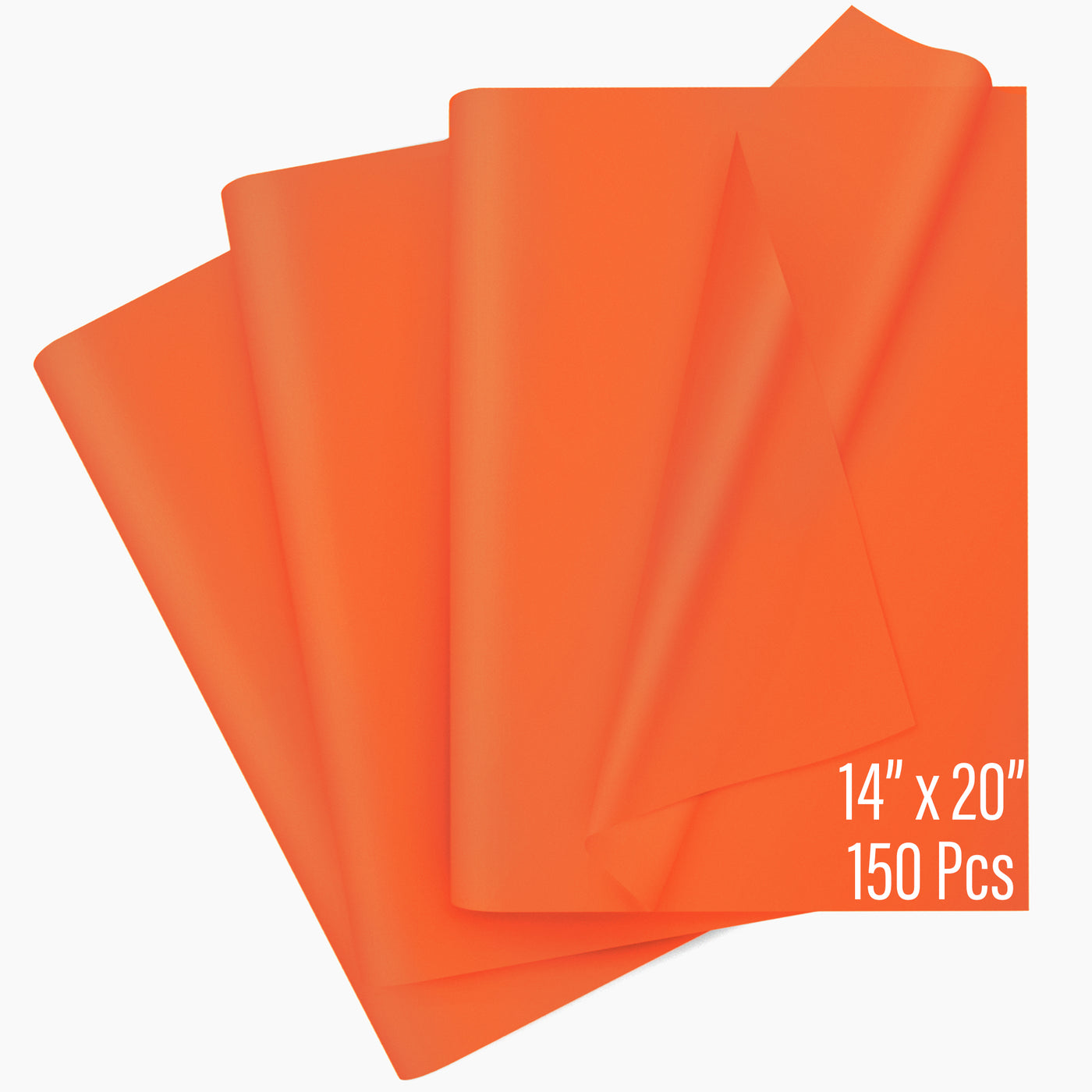 SANZIX 150 Sheets Orange Tissue Paper for Gift Bags Bulk 14x20 Inch - Orange Christmas Wrapping Paper for Christmas Gifts, Flowers, Crafts, Thanksgiving, Halloween, Holiday & Xmas Decorations