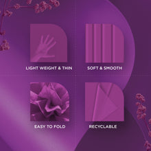 SANZIX 150 Sheets Purple Tissue Paper for Gift Bags Bulk 14x20 Inch - Purple Wrapping Tissue Paper for Mothers Day Gifts, Bouquets, Weddings, Birthdays, DIY Crafts, Holiday & Party Décorations