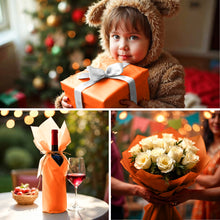 SANZIX 150 Sheets Orange Tissue Paper for Gift Bags Bulk 14x20 Inch - Orange Christmas Wrapping Paper for Christmas Gifts, Flowers, Crafts, Thanksgiving, Halloween, Holiday & Xmas Decorations