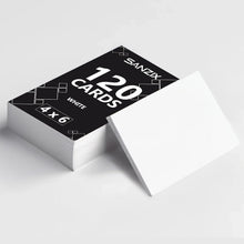 SANZIX 120 Pack 4" x 6" White Cardstock Paper - 80 Lbs/220 GSM Heavyweight Printable 4x6 Cardstock | Blank Postcards for Mailing | Perfect Blank White Cards for Wedding Invitations & Thankyou Cards