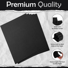 SANZIX 120 Sheets Black Cardstock 5" x 7" - 80 Lbs 220 GSM | Heavyweight Thick 5x7 Cardstock | Perfect Invitation Paper | Premium Printer Paper for Menus, DIY Cards & Postcards