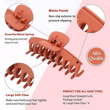 Large Matte Claw Clips for Women – Strong Hold Jaw Clips for Thick & Curly Hair