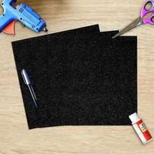 SANZIX 30 Sheets Black Glitter Cardstock Paper 12x12"- 110lb 300 GSM Premium Glitter Sparkle Paper for Cricut, Halloween Decorations, Christmas Cards, Scrapbook DIY Crafts, Decor, Gifts & Custom Cards
