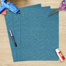 SANZIX 25 Sheets Blue Glitter Cardstock Paper- 8.2"x11.7", 110lb 300 GSM, Heavyweight Sparkling Glitter Paper Blue for Cricut, Scrapbook, DIY Crafts, Christmas, Gift Wraps, Wedding & Party Decorations