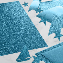 SANZIX 25 Sheets Blue Glitter Cardstock Paper- 8.2"x11.7", 110lb 300 GSM, Heavyweight Sparkling Glitter Paper Blue for Cricut, Scrapbook, DIY Crafts, Christmas, Gift Wraps, Wedding & Party Decorations