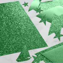 SANZIX 30 Sheets Green Glitter Cardstock Paper 12x12" 110lb 300 GSM Glitter Paper for Cricut, Christmas Cards, Scrapbook, DIY Crafts, Decor, and Custom Cards | Ideal for Gift Wraps & Booklet Covers
