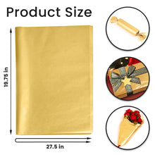 SANZIX Metallic Gold Tissue Paper for Gift Bags- 60 Sheets 19.75" x 27.5"- Gold Christmas Wrapping Paper - Christmas Tissue for Gifts Wrap, Weddings, Birthdays, Holiday & Xmas Decorations