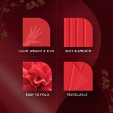SANZIX 150 Sheets Red Tissue Paper for Gift Bags Bulk 14 x 20 Inch - Red Christmas Wrapping Paper for Romantic Wrap, Christmas Gifts, Valentine’s Day, Bouquet, Party, Holiday & Xmas Decorations