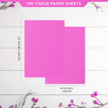 SANZIX 150 Sheets Pink Tissue Paper for Gift Bags Bulk 14"x20"- Hot Pink Tissue Paper Bulk for Mothers Day Decorations, Gift Wrap, Birthdays, Valentine’s Day, Bridal & Baby Shower, Holiday & Xmas