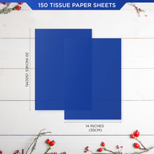 SANZIX 150 Sheets Blue Tissue Paper for Gift Bags Bulk 14x20 Inch- Navy Blue Tissue Paper Sheets for Elegant Gift Wrapping, Bouquet, Baby Shower, Weddings, DIY Crafts, Birthday Party Decorations