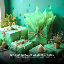 SANZIX 150 Sheets Green Tissue Paper for Gift Bags Bulk 20x14 Inch - Green Wrapping Paper Perfect for St Patricks Day Decorations, Gifts, Birthdays, DIY Projects, Bouquets, Parties, Christmas, Crafts