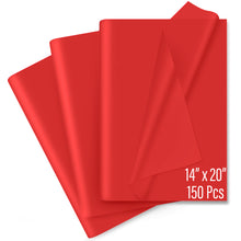 SANZIX 150 Sheets Red Tissue Paper for Gift Bags Bulk 14 x 20 Inch - Red Christmas Wrapping Paper for Romantic Wrap, Christmas Gifts, Valentine’s Day, Bouquet, Party, Holiday & Xmas Decorations