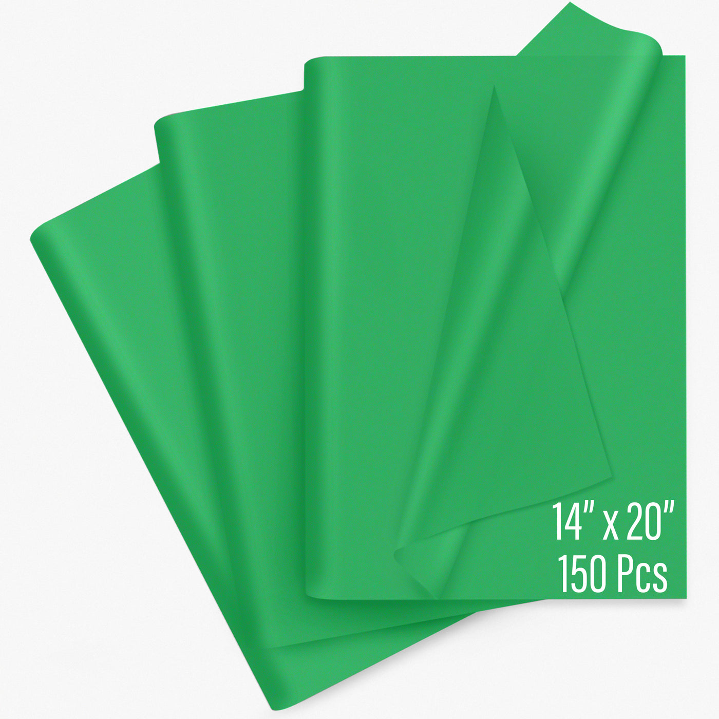 SANZIX 150 Sheets Green Tissue Paper for Gift Bags Bulk 20x14 Inch - Green Wrapping Paper Perfect for St Patricks Day Decorations, Gifts, Birthdays, DIY Projects, Bouquets, Parties, Christmas, Crafts