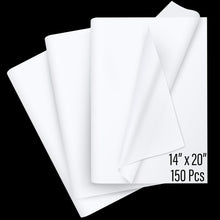 SANZIX 150 Sheets White Tissue Paper for Gift Bags 14x20 Inch - Christmas Wrapping Tissue for Xmas Decorations, Packaging, DIY, Bouquet | Decorative Paper for Wedding, Birthday, Graduation