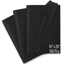 SANZIX 150 Sheets Black Tissue Paper for Gift Bags Bulk 14x20 Inch- Black Wrapping Paper for Christmas Gifts, Xmas Decorations, DIY, Halloween, Holiday Décor - Christmas Wrapping Tissue
