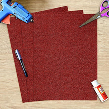 SANZIX 25 Sheets Red Glitter Cardstock Paper- 8.2"x11.7", 110lb 300 GSM, A4 Heavyweight Sparkle Glitter Paper | Red Card Stock Perfect for Cricut, Scrapbook, DIY Crafts, Christmas & Cards