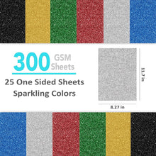 SANZIX 25 Sheets Silver Glitter Cardstock Paper- 8.2"x11.7", 110lb 300 GSM, Heavyweight Shiny Silver Glitter Paper Cardstock for Cricut, Scrapbook, DIY Crafts, Christmas, Gift Wraps, Cards