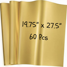 SANZIX Metallic Gold Tissue Paper for Gift Bags- 60 Sheets 19.75" x 27.5"- Gold Christmas Wrapping Paper - Christmas Tissue for Gifts Wrap, Weddings, Birthdays, Holiday & Xmas Decorations